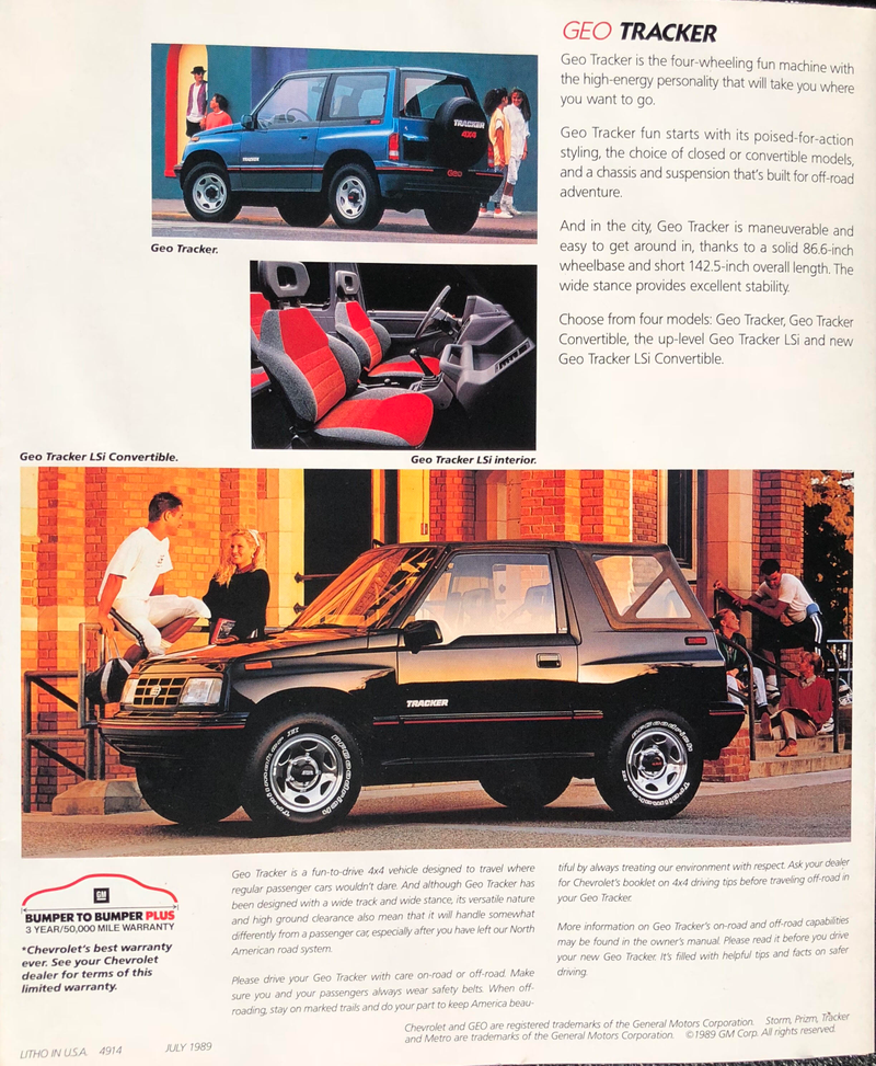 Illustration for article titled The Geo Lineup In 1990 Was Shockingly Wonderful